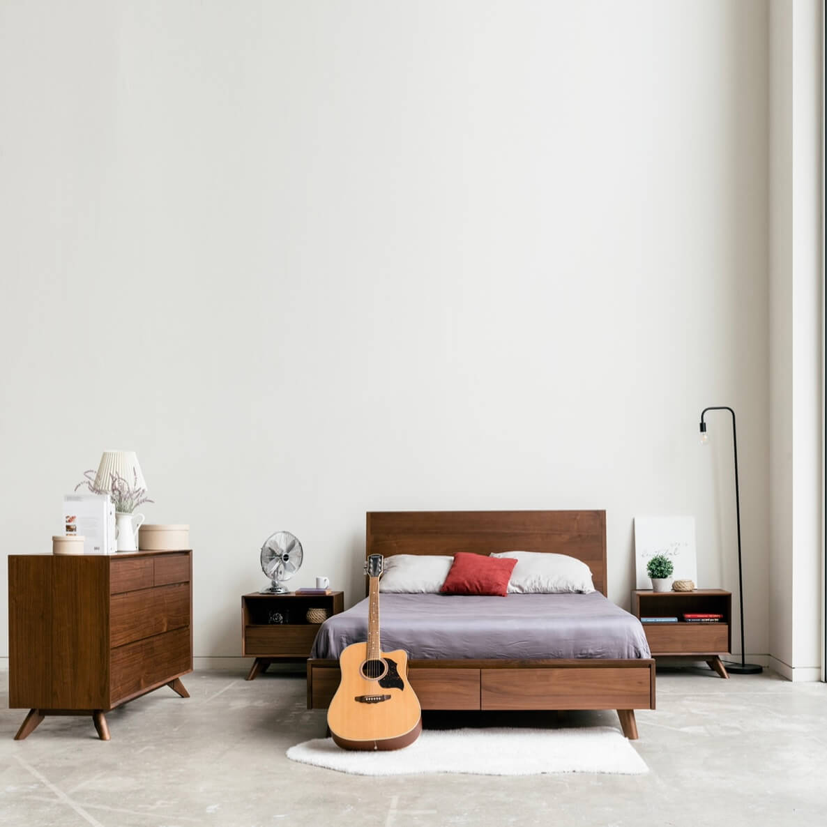 Joey - Walnut Storage Bed