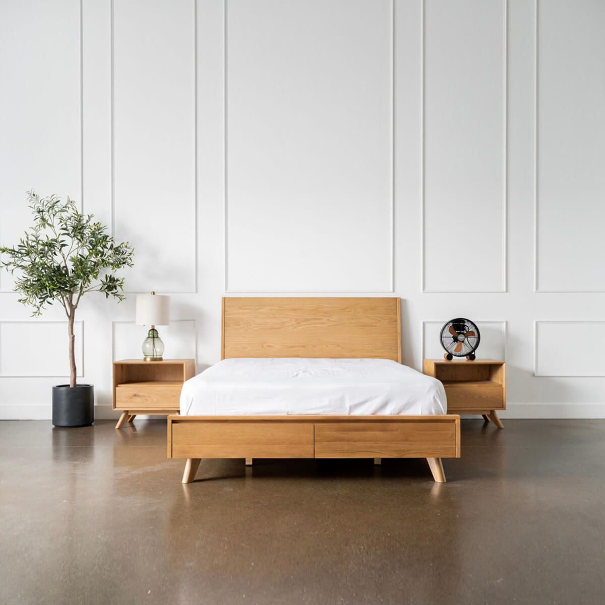 Wood Storage Bed
