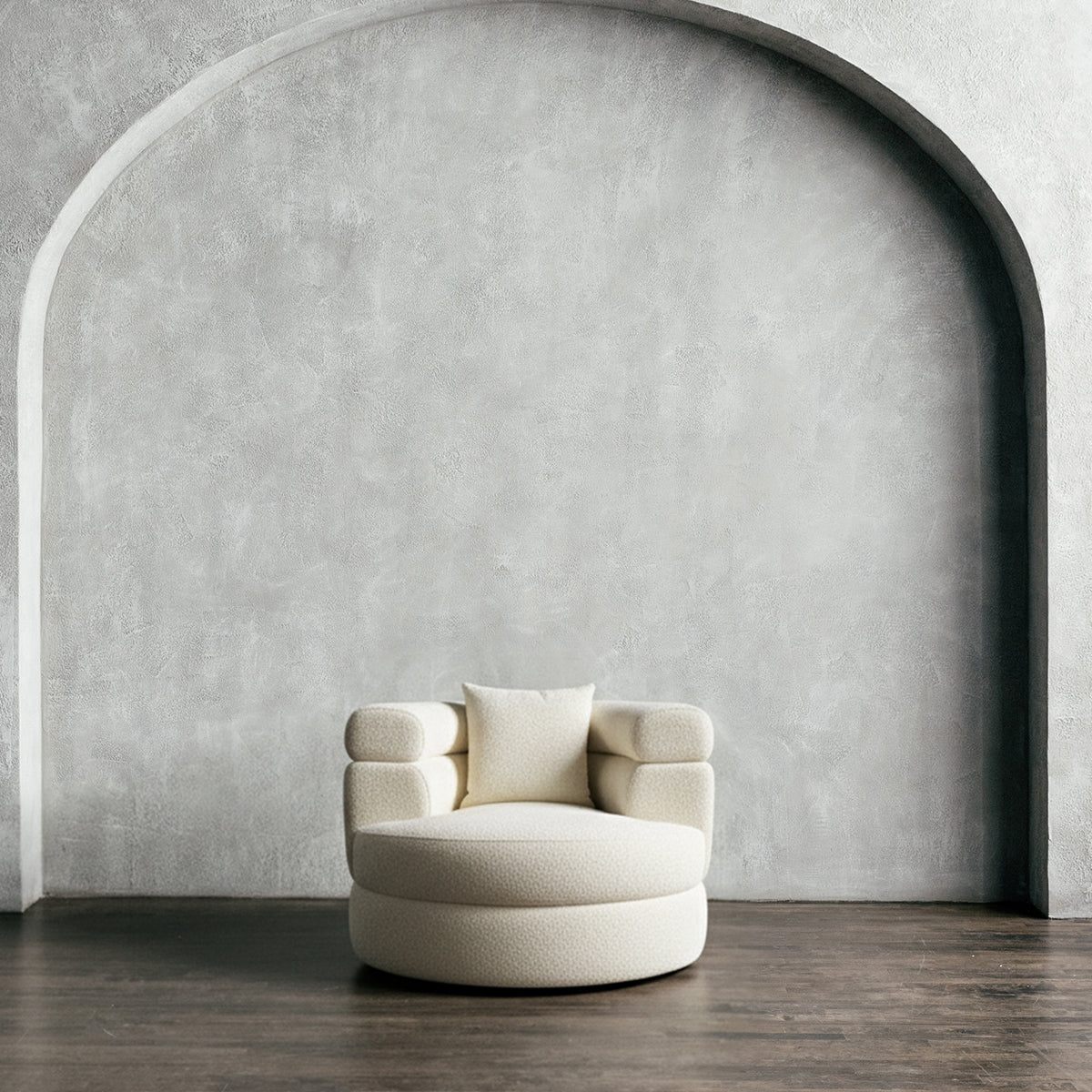 Mērā - Lounge Chair in Bouclé