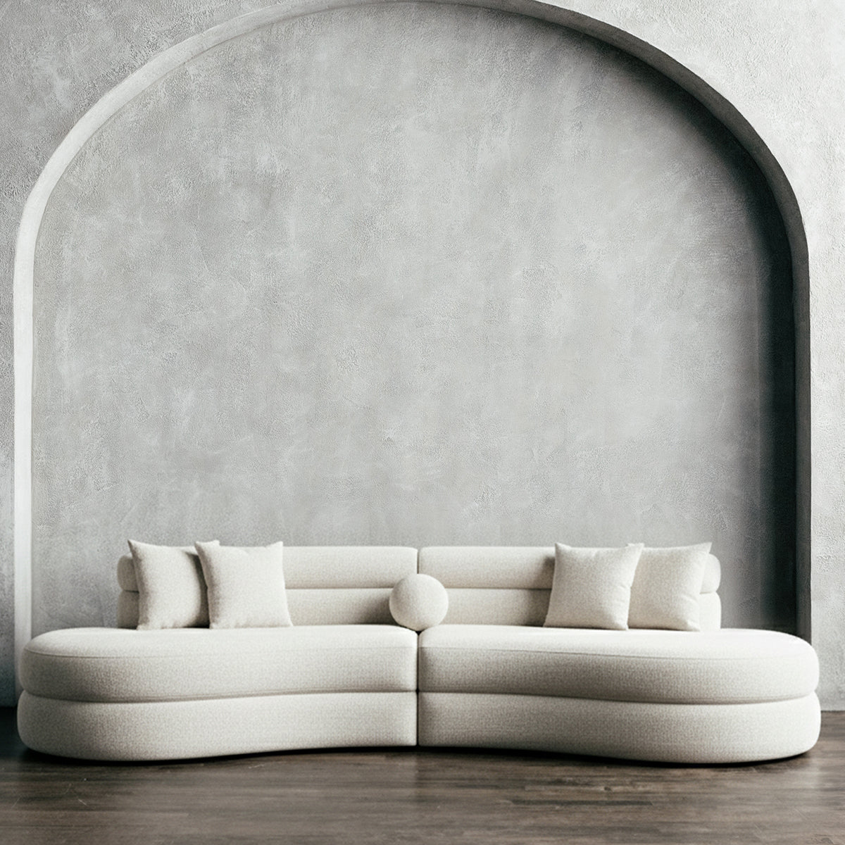 Mērā - Sectional Sofa in Bouclé