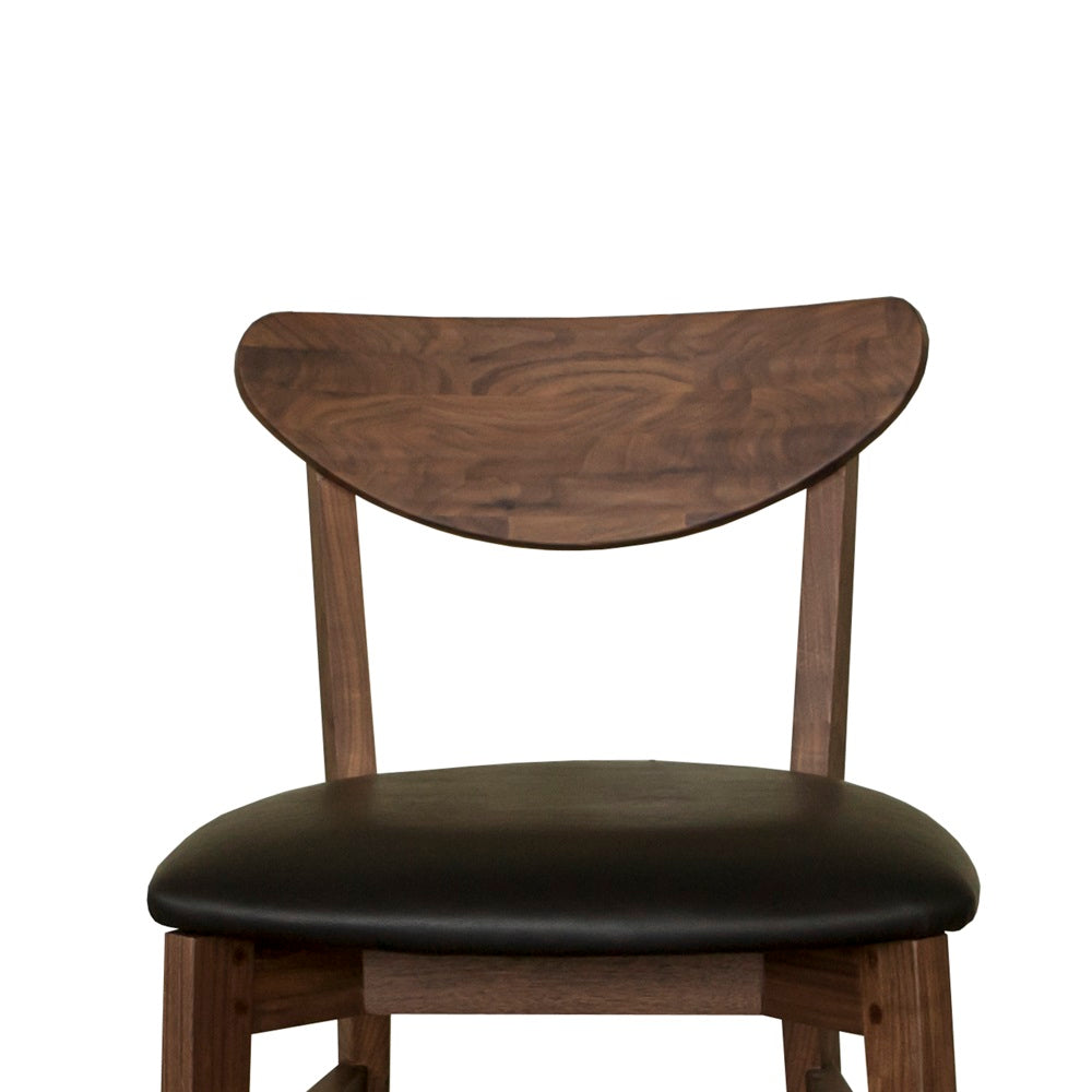 Andy walnut brown wood dining chairs. Mim Concept  best Modern furniture stores in Toronto, Ottawa and Mississauga to sell modern contemporary bedroom furniture and condo furniture. Minimal mid century modern dining table dinning chairs minimalist walnut wood modern organic luxury Scandinavian 