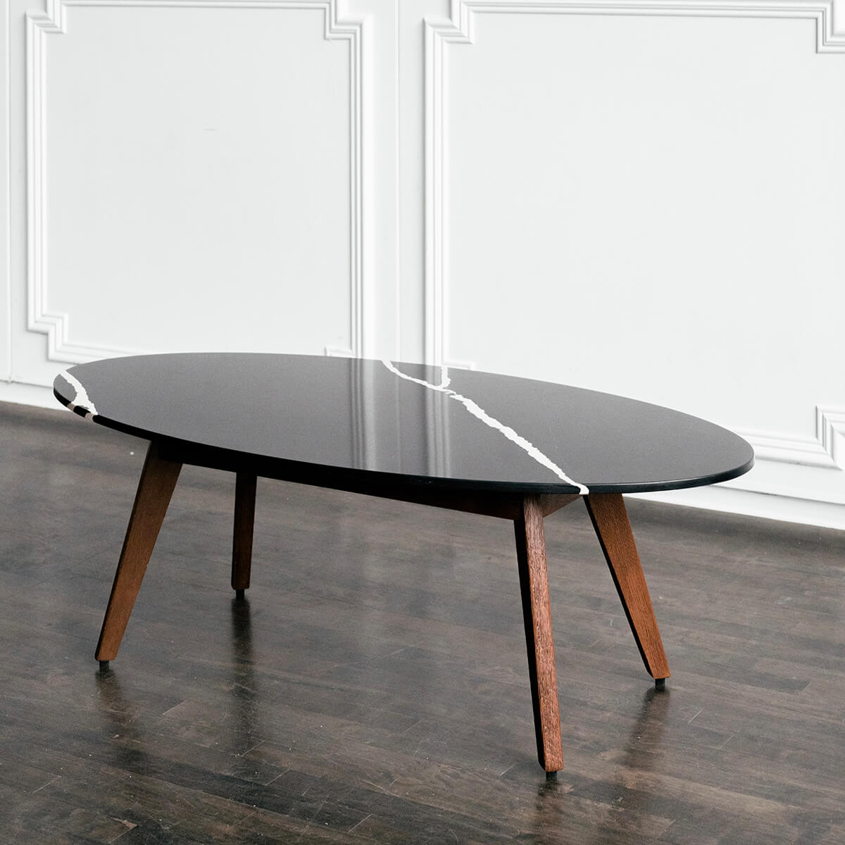 Mim Concept best Modern furniture stores in Toronto, Ottawa and Mississauga to sell modern contemporary bedroom furniture and condo furniture. Minimal mid century modern coffee side table black quartz minimalist walnut wood modern organic luxury Scandinavian