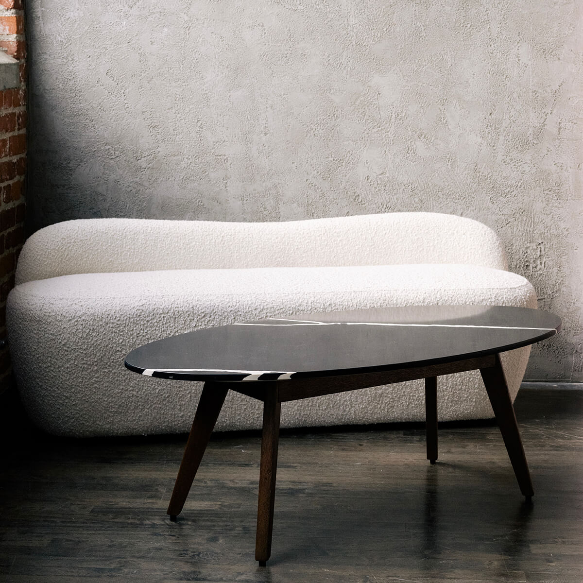 Mim Concept best Modern furniture stores in Toronto, Ottawa and Mississauga to sell modern contemporary bedroom furniture and condo furniture. Minimal mid century modern coffee side table black quartz minimalist walnut wood modern organic luxury Scandinavian