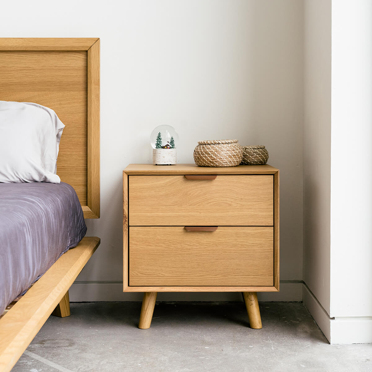 Mim Concept  best Modern furniture stores in Toronto, Ottawa and Mississauga to sell modern contemporary bedroom furniture and condo furniture. Minimal mid century modern bed set nightstand minimalist European oak wood modern organic luxury Scandinavian