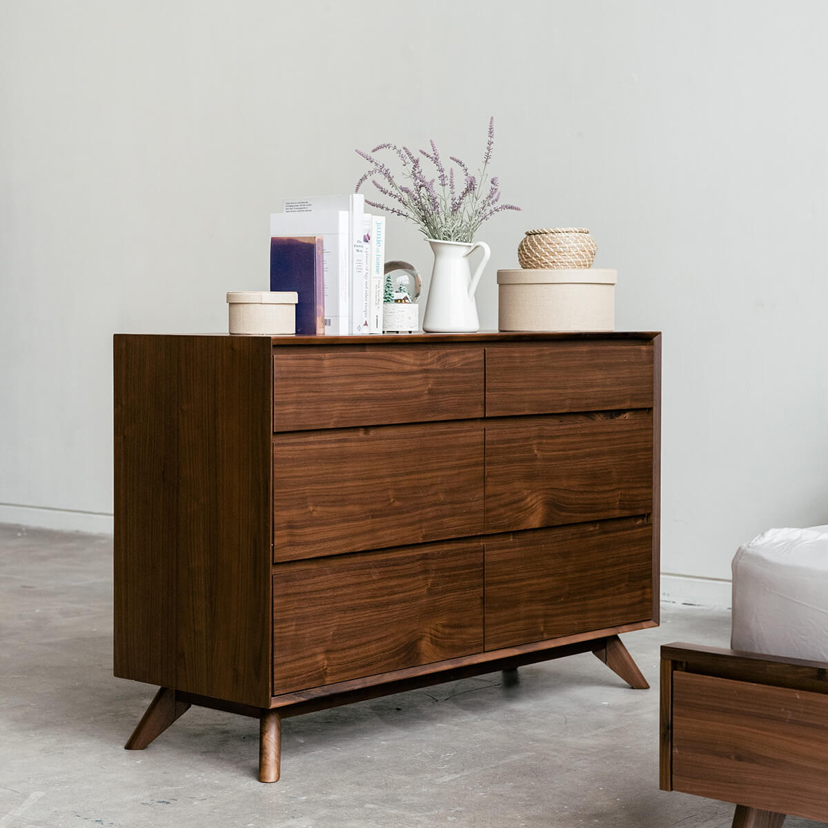 Mim Concept  best Modern furniture stores in Toronto, Ottawa and Mississauga to sell modern contemporary bedroom furniture and condo furniture. Minimal mid century modern furniture dresser tallboy solid walnut wood modern organic Scandanivian