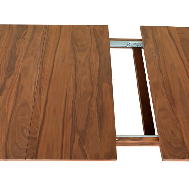 
                  
                    minimalist mid century modern walnut extendable dining table
                  
                