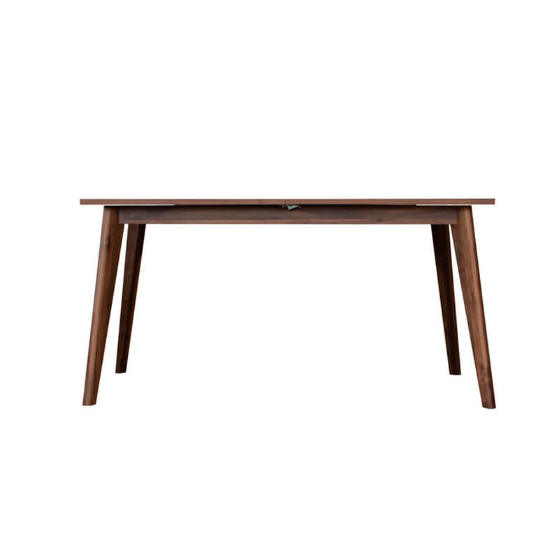 
                  
                    minimalist mid century modern walnut extendable dining table
                  
                