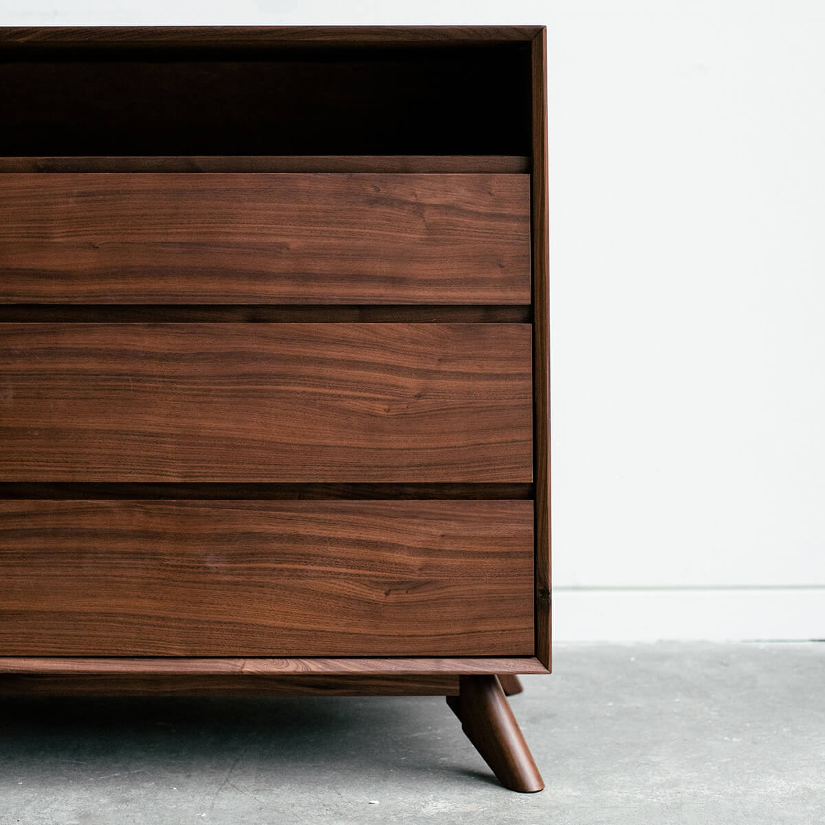 Mim Concept  best Modern furniture stores in Toronto, Ottawa and Mississauga to sell modern contemporary bedroom furniture and condo furniture. Minimal mid century modern furniture dresser tallboy solid walnut wood modern organic Scandanivian