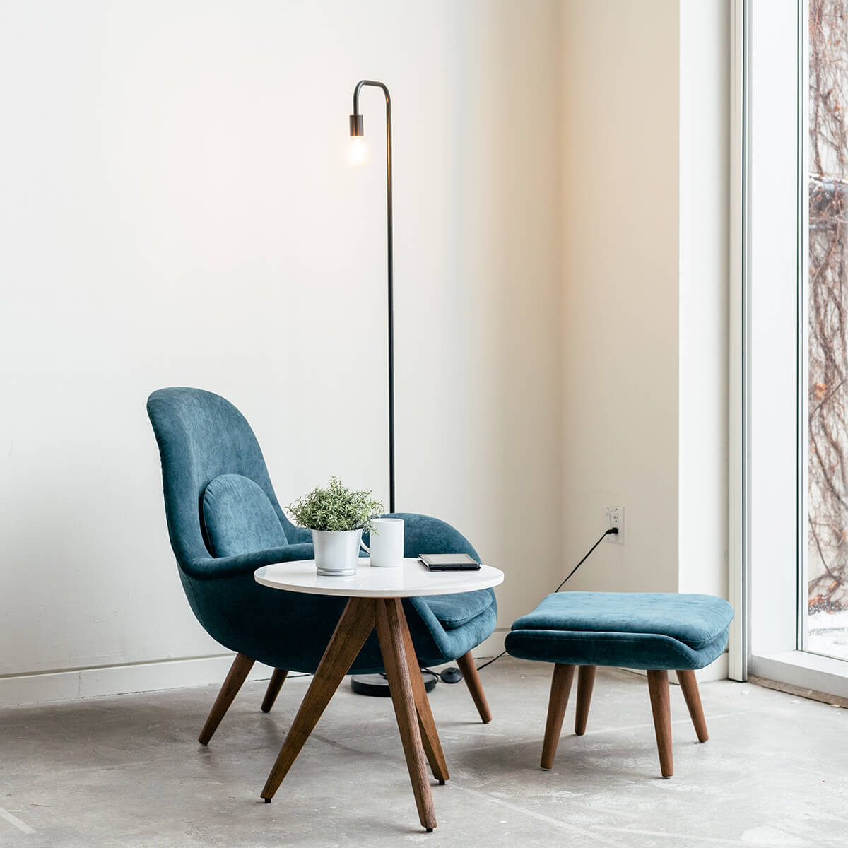 Mim Concept  best Modern furniture stores in Toronto, Ottawa and Mississauga to sell modern contemporary bedroom furniture and condo furniture. Minimal mid century modern coffee side table white marble minimalist walnut wood modern organic luxury Scandinavian