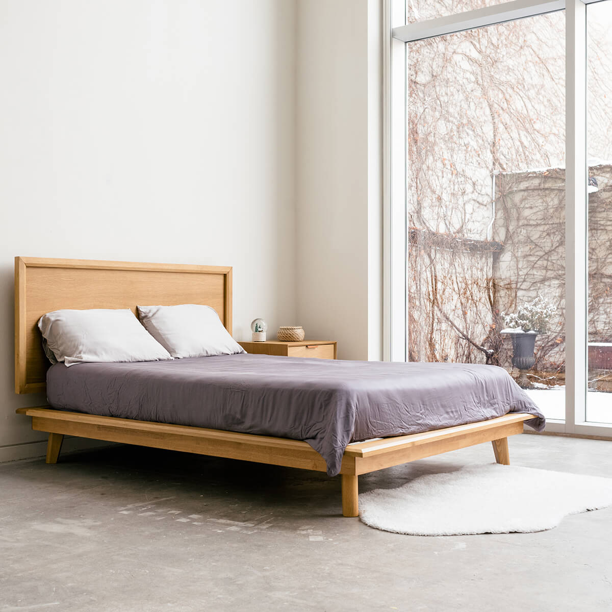 Mim Concept  best Modern furniture stores in Toronto, Ottawa and Mississauga to sell modern contemporary bedroom furniture and condo furniture. Minimal mid century modern bed set nightstand minimalist European oak wood modern organic luxury Scandinavian