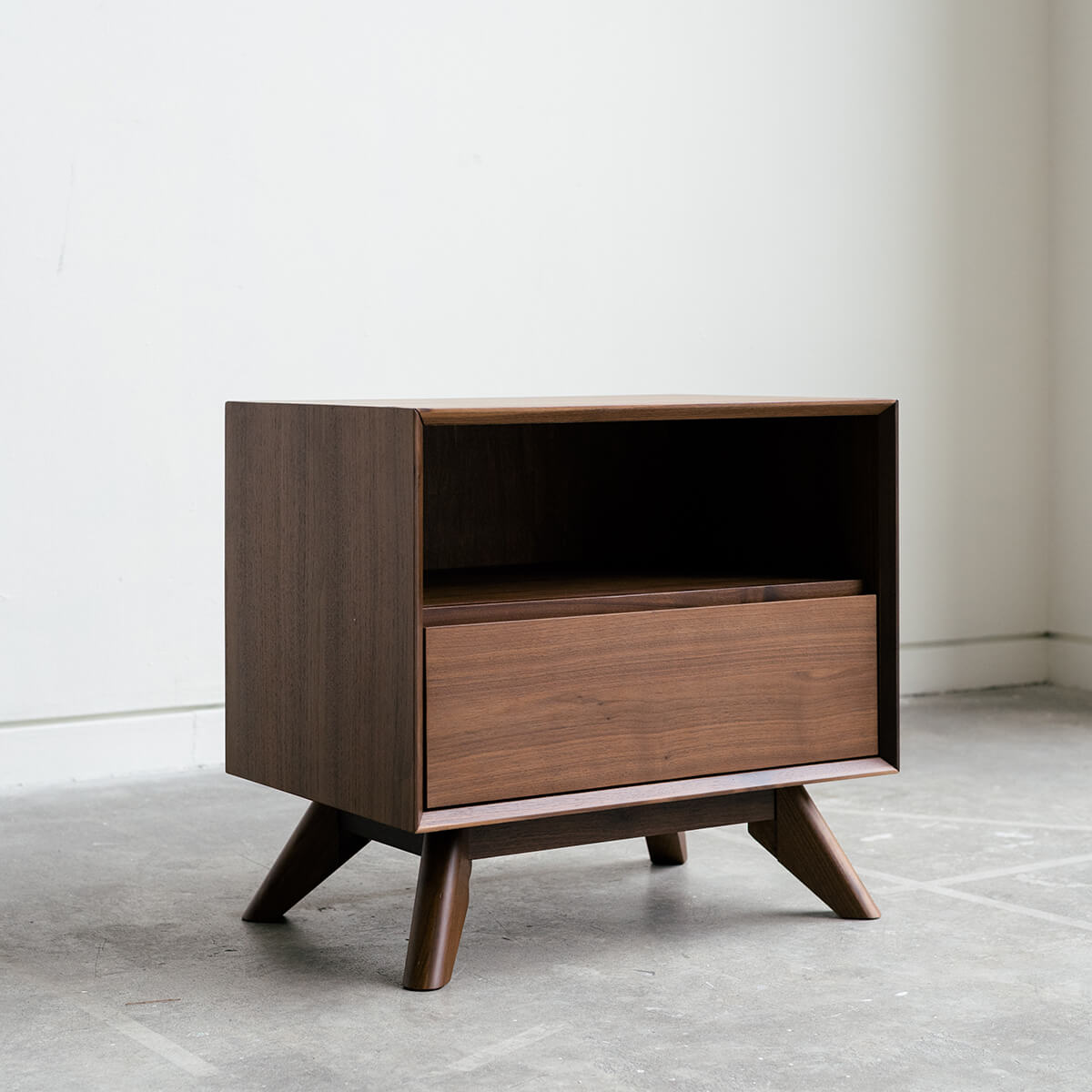 Mim Concept  best Modern furniture stores in Toronto, Ottawa and Mississauga to sell modern contemporary bedroom furniture and condo furniture. Minimal mid century modern furniture low profile bed nightstand minimalist solid walnut wood modern organic Scandanivian